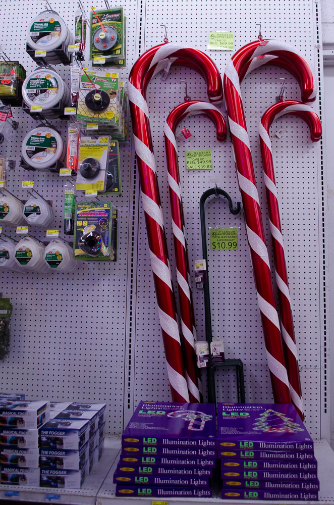 Huge candy canes for your home! Smith and Edwards