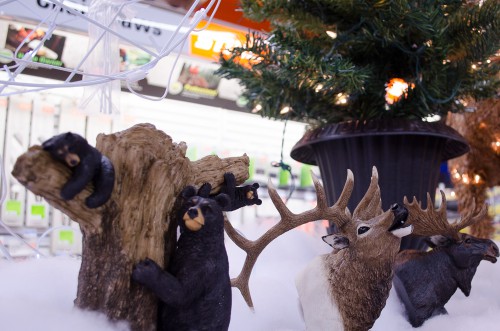 Bear, Moose, and Deer tree toppers at Smith and Edwards
