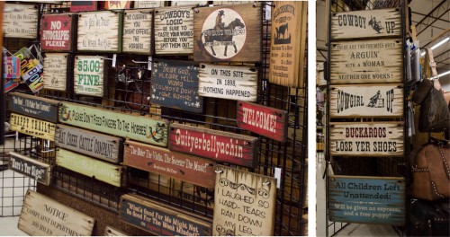 Country sayings on wooden signs - fun Western gift idea!