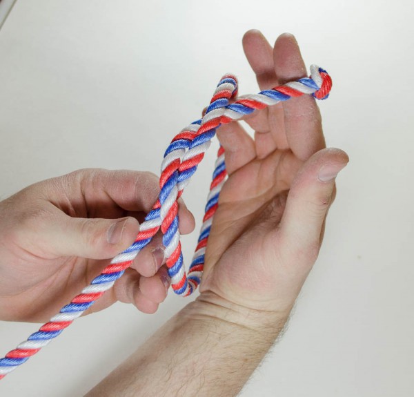 Make an overhand knot