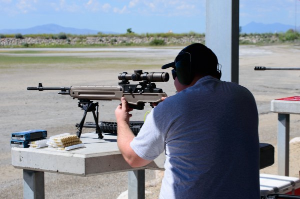 Long range rifle - photo by Rebecca Adams