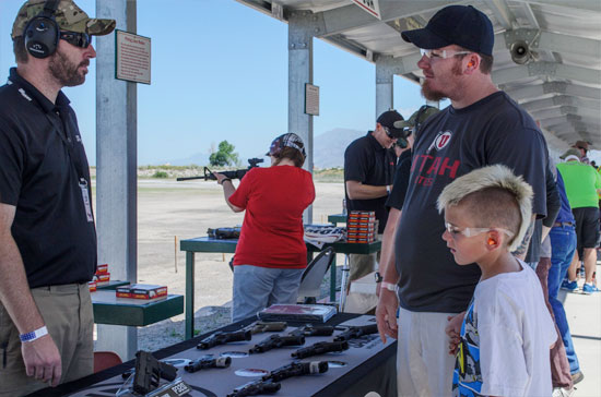 Sig Sauer offerings at Range Day