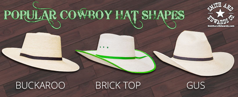 Buckaroo, Brick Top, and Gus styles you can shape your next hat with!