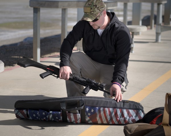 US Flag tactical rifle case by Allen Tactical