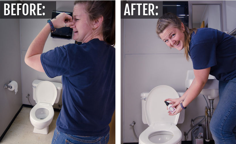 Before & after: Spray Poo-Pourri and no one will know!