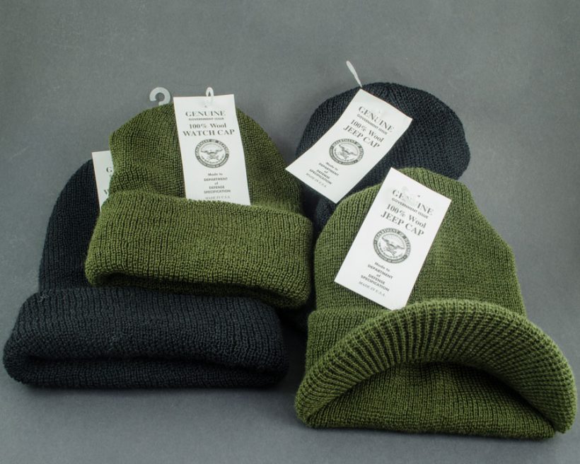 Wool Army hats at Smith and Edwards