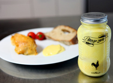 Homemade mayonnaise with a zing