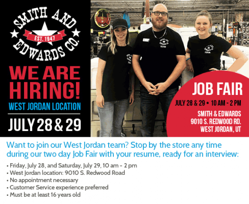 Come to our Job Fair in West Jordan July 28-29!