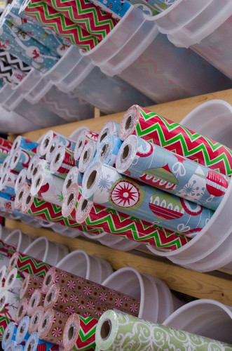 Christmas wrapping paper made by Layton, Utah company All Wrapped Up - Smith and Edwards