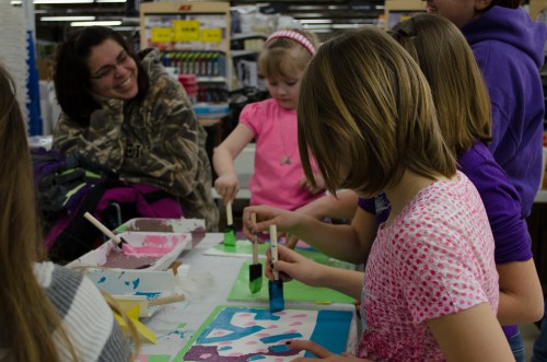 Chalk Paint and FrogTape Shape Tape Demo at Smith and Edwards