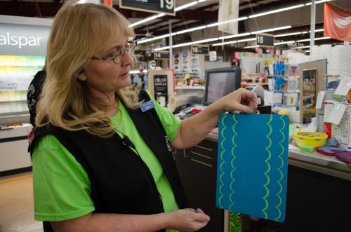 Scallop Frog Tape Shape Tape Patterns on Clipboard