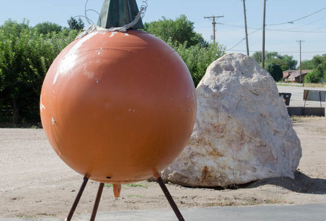 Some of the famous Smith & Edwards buoys wound up just a mile up the road at Pettingill's