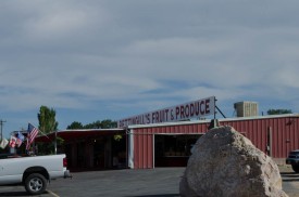 Pettingill's Fruit Stand on Highway 89 in Willard, Utah - side view.