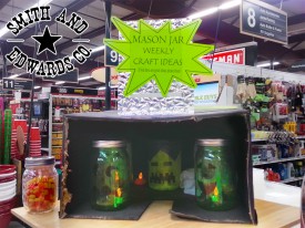 Halloween Mason Jar ideas: Jack O'Lantern Jars