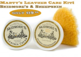 Clean your saddle with Marty's leather care kit!