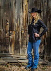 Kelsey at Smith & Edwards models this Rock 47 and Wrangler outfit