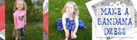 Make a Bandana Dress for your little girl in this fun sewing tutorial!