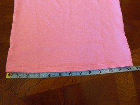 Measure the width of your tee shirt.