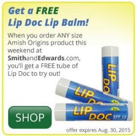 Get a Free Lip Doc through August 30 to heal your chapped lips!