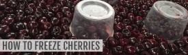How to freeze cherries