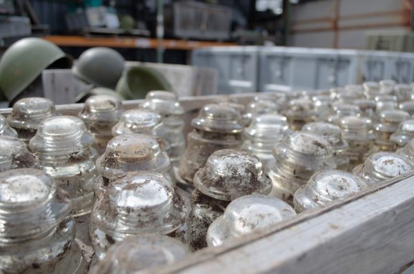 Army surplus and antique glass insulators