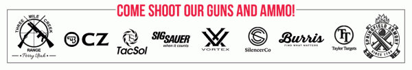 Come shoot our guns & ammo at Range Day - it wouldn't be possible without these sponsors!