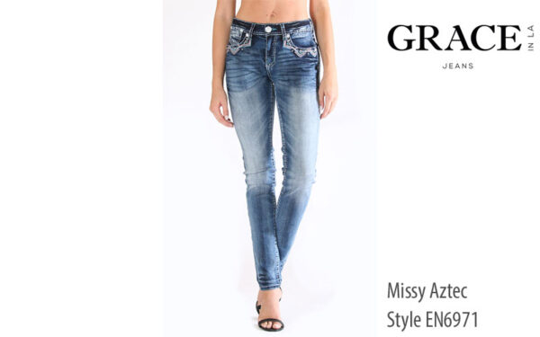 Grace in LA womens' Aztec skinny JeansWomen's Aala Skinny Jeans