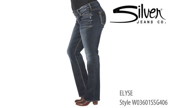 Silver Plus Elyse women's loose fit jeans (W03601SSG406)