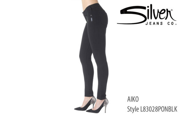Silver women's Aiko midrise jeans (black)