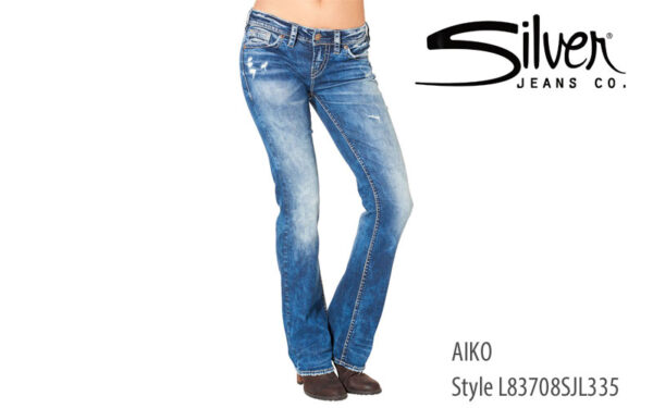 Silver women's Aiko midrise jeans