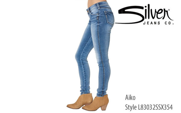 Silver women's regular fit Aiko jeans