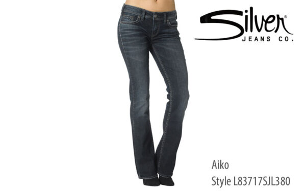 Silver women's regular fit Aiko jeans