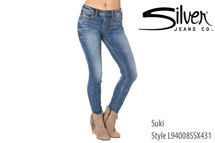 Silver women's Suki skinny leg jeans