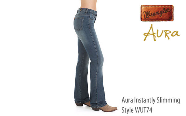 Wrangler Women's Aura Instantly Slimming Mid Rise Jeans