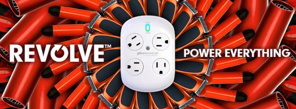 360 Electrical REVOLVE Surge Protector - 4 Outlets