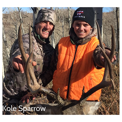 Kole Sparrow's first mule deer