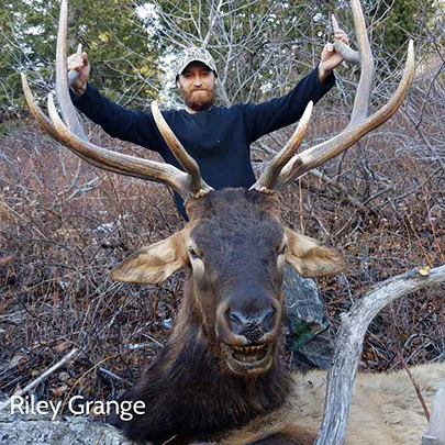 Riley Grange's first bull elk