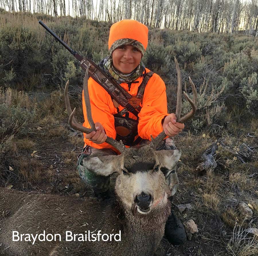 Braydon Brailsford's mule deer